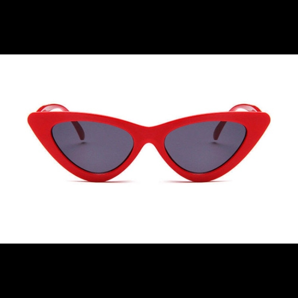 Red slim Cat-eye sunglasses